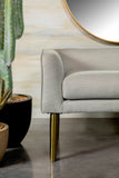 Casual Upholstered Bench with Glamorous Gold Legs – Perfect for Bedroom or Entryway Seating!