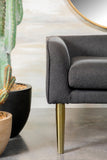 Casual Upholstered Bench with Glamorous Gold Legs – Perfect for Bedroom or Entryway Seating!