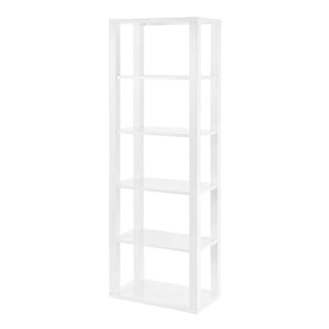 Tresero 24-Inch Shelving Unit in High Gloss White