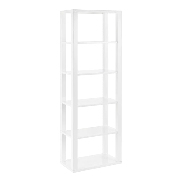 Tresero 24-Inch Shelving Unit in High Gloss White