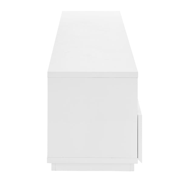 Tresero Media Stand in High Gloss White