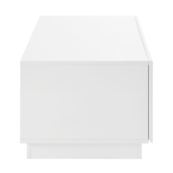 Tresero 48-Inch Coffee Table in High Gloss White