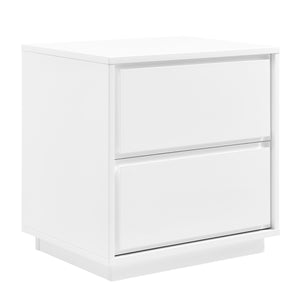 Tresero Nightstand in High Gloss White
