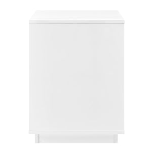 Tresero Nightstand in High Gloss White