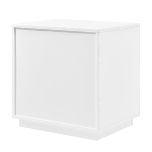 Tresero Nightstand in High Gloss White