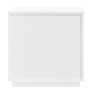 Tresero Nightstand in High Gloss White