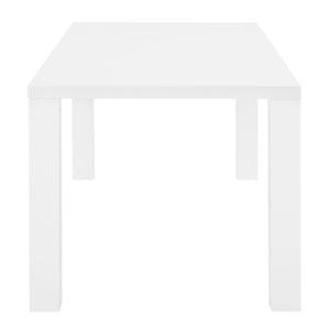 Tresero 70" Dining Table in High Gloss White