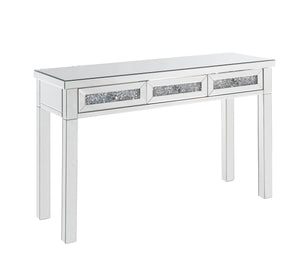 Noralie Writing Desk Mirrored & Faux Diamonds 90672-ACME