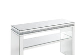 Noralie Sofa Table Mirrored & Faux Diamonds 90675-ACME