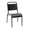 Otis Outdoor Side Chair in Black - Set of 2