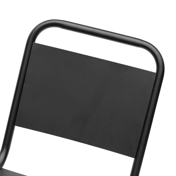 Otis Outdoor Side Chair in Black - Set of 2