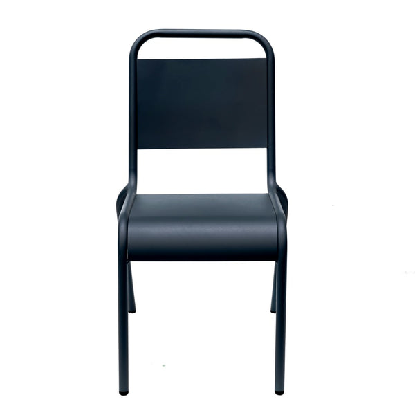 Otis Outdoor Side Chair in Dark Blue - Set of 2