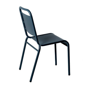 Otis Outdoor Side Chair in Dark Blue - Set of 2