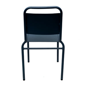 Otis Outdoor Side Chair in Dark Blue - Set of 2