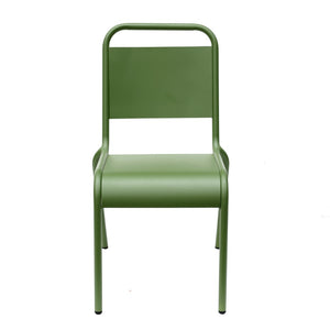 Otis Outdoor Side Chair in Dark Green - Set of 2