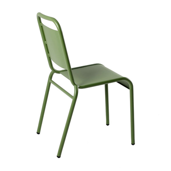 Otis Outdoor Side Chair in Dark Green - Set of 2