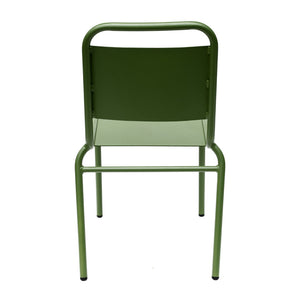 Otis Outdoor Side Chair in Dark Green - Set of 2
