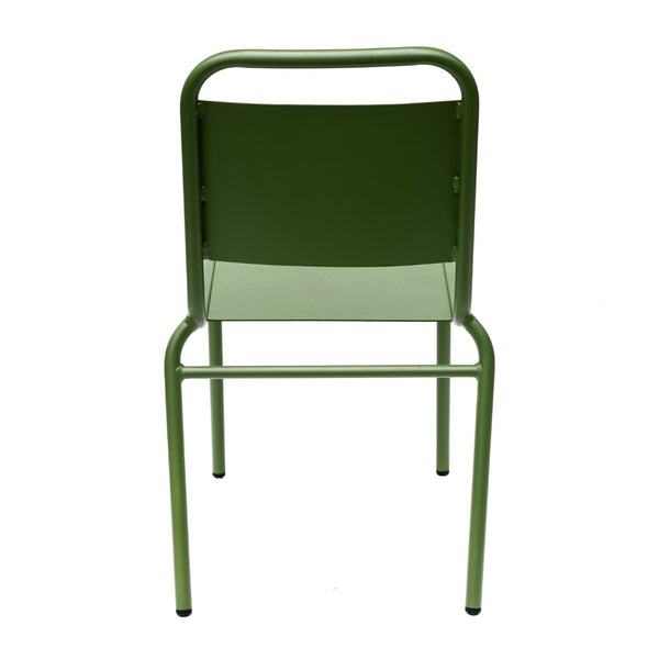 Otis Outdoor Side Chair in Dark Green - Set of 2