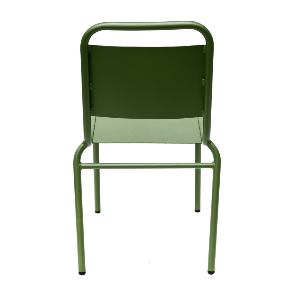 Otis Outdoor Side Chair in Dark Green - Set of 2