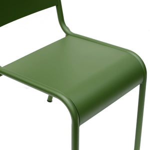 Otis Outdoor Side Chair in Dark Green - Set of 2