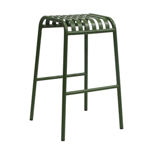 Enid Outdoor Bar Stool in Dark Green - Set of 2