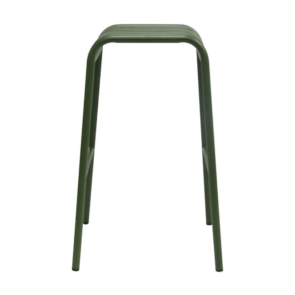 Enid Outdoor Bar Stool in Dark Green - Set of 2