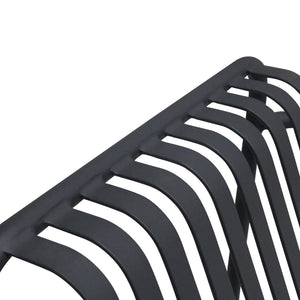 Enid Outdoor Lounge Chair in Black - Set of 1