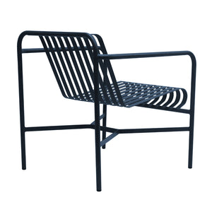 Enid Outdoor Lounge Chair in Dark Blue - Set of 1