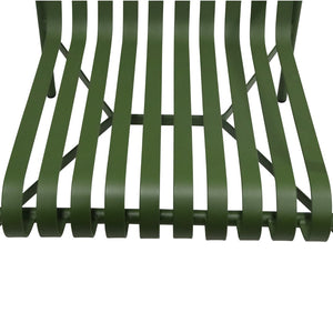 Enid Outdoor Lounge Chair in Dark Green - Set of 1