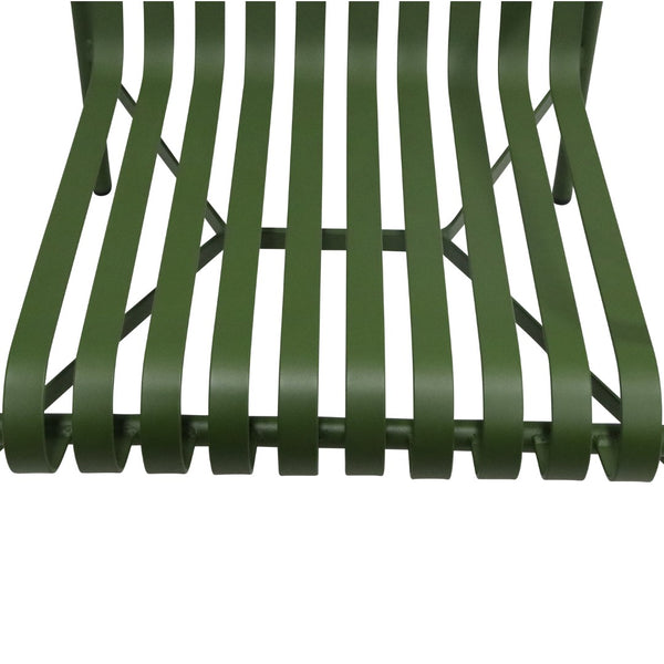 Enid Outdoor Lounge Chair in Dark Green - Set of 1