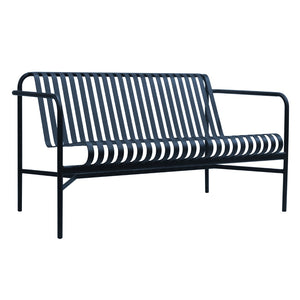 Enid Outdoor Loveseat in Dark Blue - Set of 1