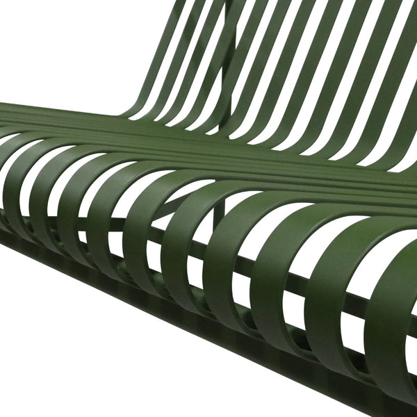 Enid Outdoor Loveseat in Dark Green - Set of 1