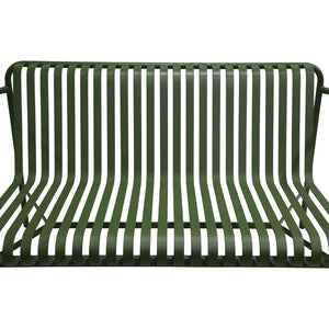 Enid Outdoor Loveseat in Dark Green - Set of 1
