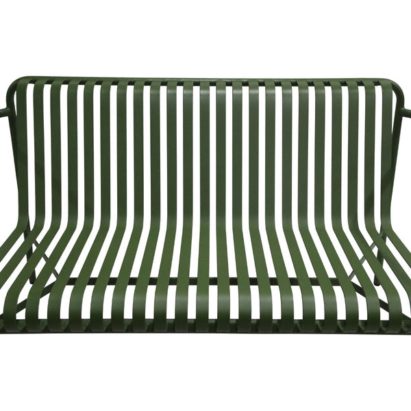 Enid Outdoor Loveseat in Dark Green - Set of 1