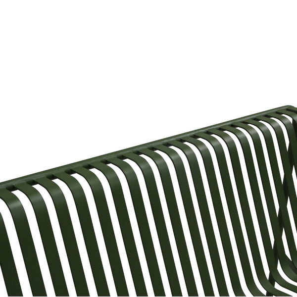 Enid Outdoor Loveseat in Dark Green - Set of 1