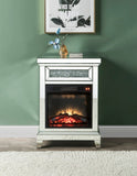 Noralie Glam Fireplace Mirrored & Faux Diamonds 90866-ACME