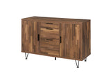 Pinacle Industrial Console Table Walnut Finish 90880-ACME