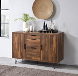 Pinacle Industrial Console Table Walnut Finish 90880-ACME