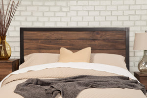 Weston Artisan-Finished Standard King Bed in Rustic Pine & Mahogany - Timeless Design & Style