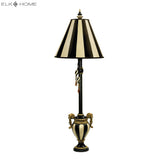 Carnival Stripe 32'' High 1-Light Table Lamp - Antique Black