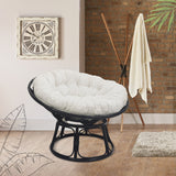 New Pacific Direct Geonna Papasan Accent Chair Black with Black Leg Finish 9100001-B-NPD