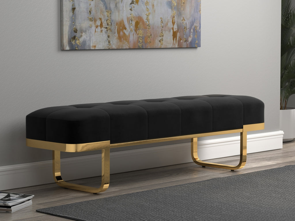 Contemporary Tufted Upholstered Bench