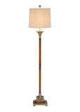 Fluted Wood Floor Lamp