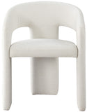 Rendition Fabric / Iron / Engineered Wood / Foam Contemporary Cream Plush Fabric Dining Chair - 24" W x 22" D x 30" H
