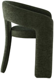 Rendition Fabric / Iron / Engineered Wood / Foam Contemporary Green Plush Fabric Dining Chair - 24" W x 22" D x 30" H