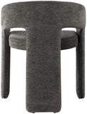 Rendition Fabric / Iron / Engineered Wood / Foam Contemporary Grey Plush Fabric Dining Chair - 24" W x 22" D x 30" H