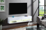 Ximena Contemporary Floating TV Stand White Finish 91345-ACME