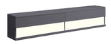 Ximena Contemporary Floating TV Stand Gray Finish 91347-ACME