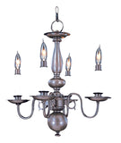 4-Light Mahogany Bronze Jamestown Mini Chandelier