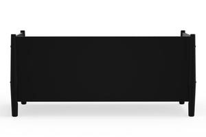 Alpine Furniture Flynn Mid Century Modern Twin Size Day Bed, Black 966BLK-09T Black Mahogany Solids & Veneer 44 x 82 x 35